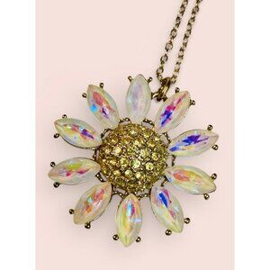 Betsey Johnson Gold-Tone Daisy Pendant Necklace -274